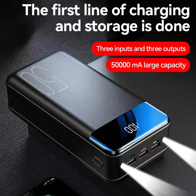 Ultra High-Capacity Power Bank | 50,000 mAh Portable Charger